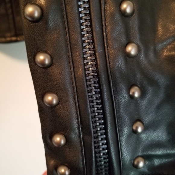 Faux leather biker jacket - Picture 7 of 8